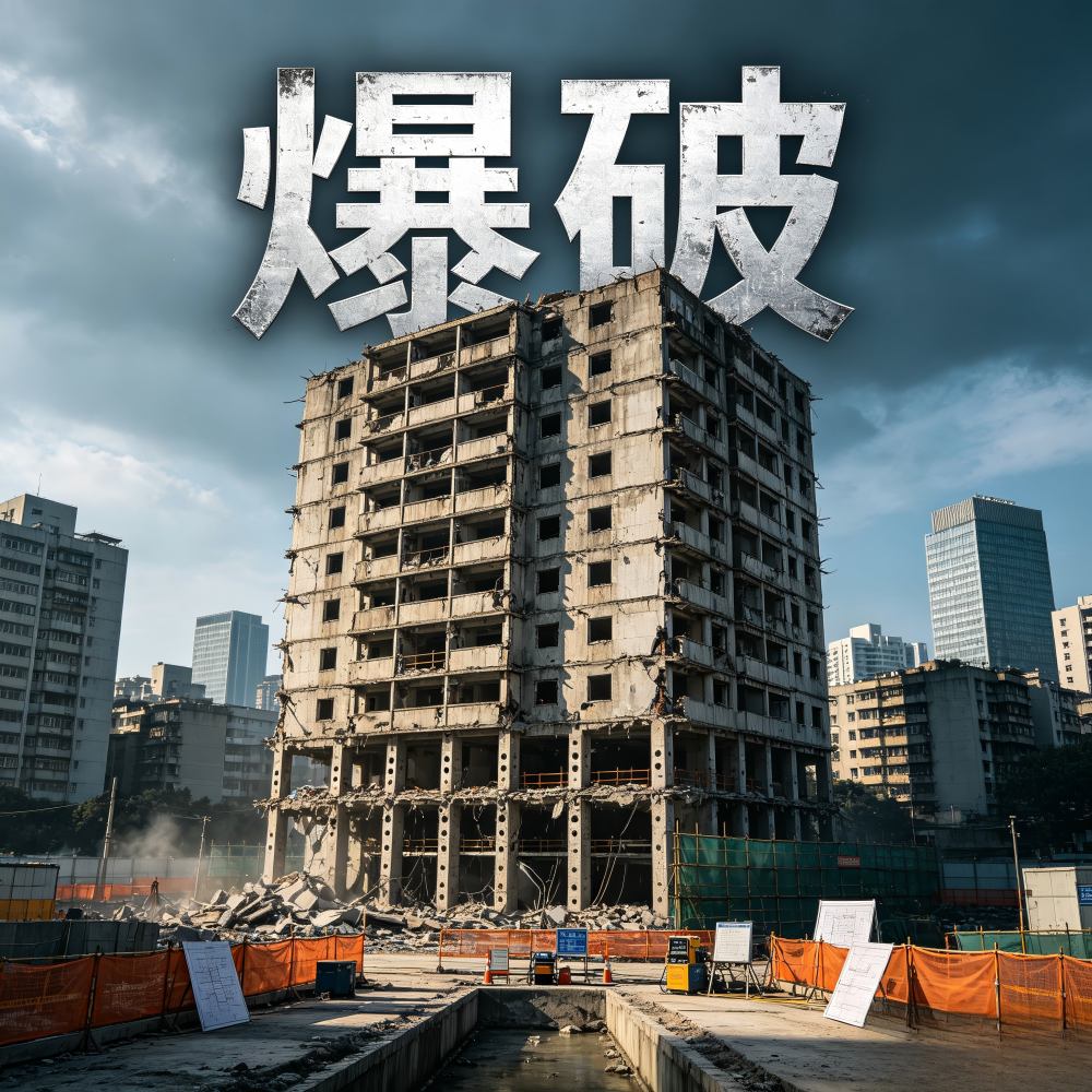 让高楼“原地坐下”：建筑爆破拆除的精密控制